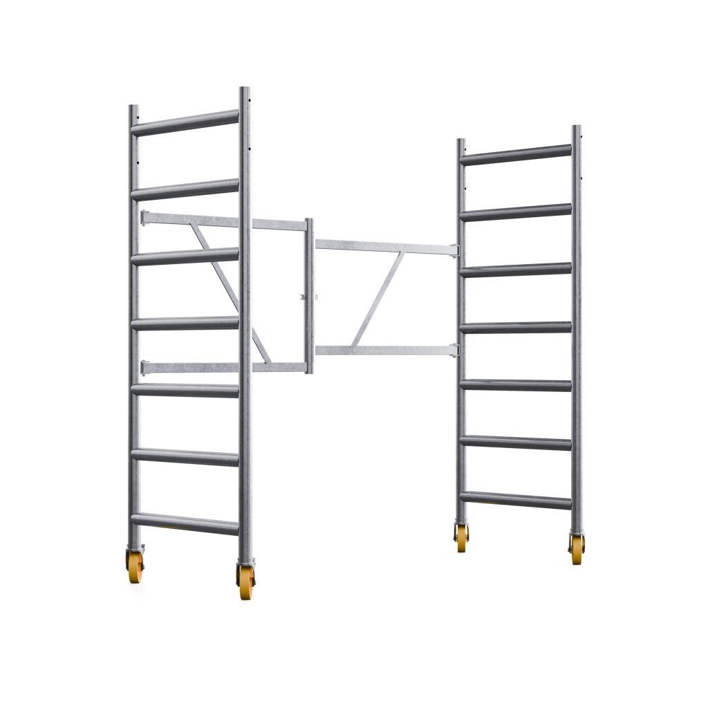Mobile aluminum folding scaffold Foldy — Custers — photo 2