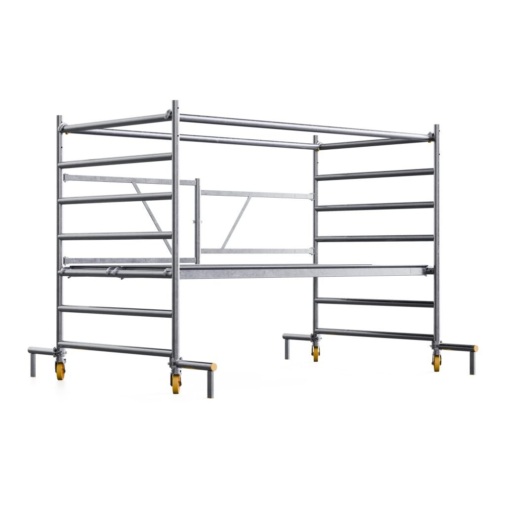 Mobile aluminum folding scaffold Foldy — Custers — photo 3