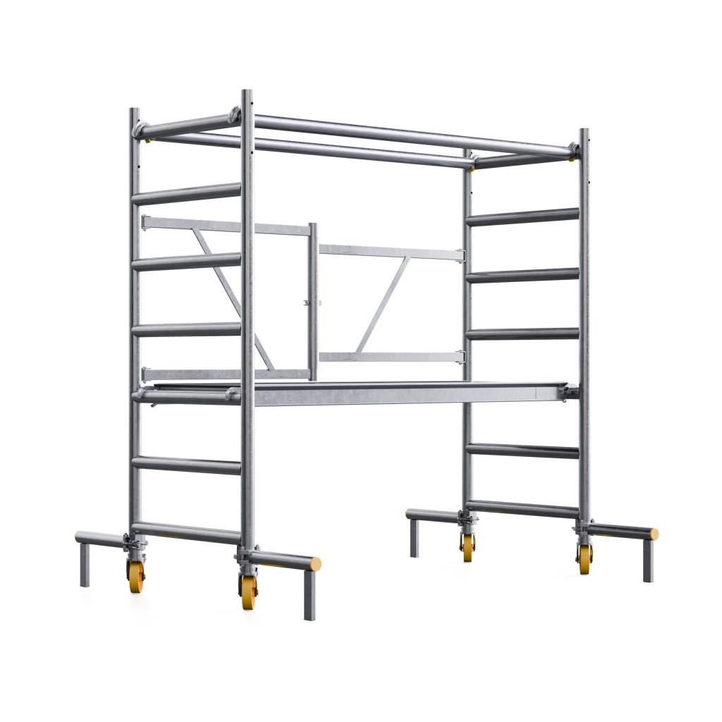 Mobile aluminum folding scaffold Foldy — Custers — photo 4