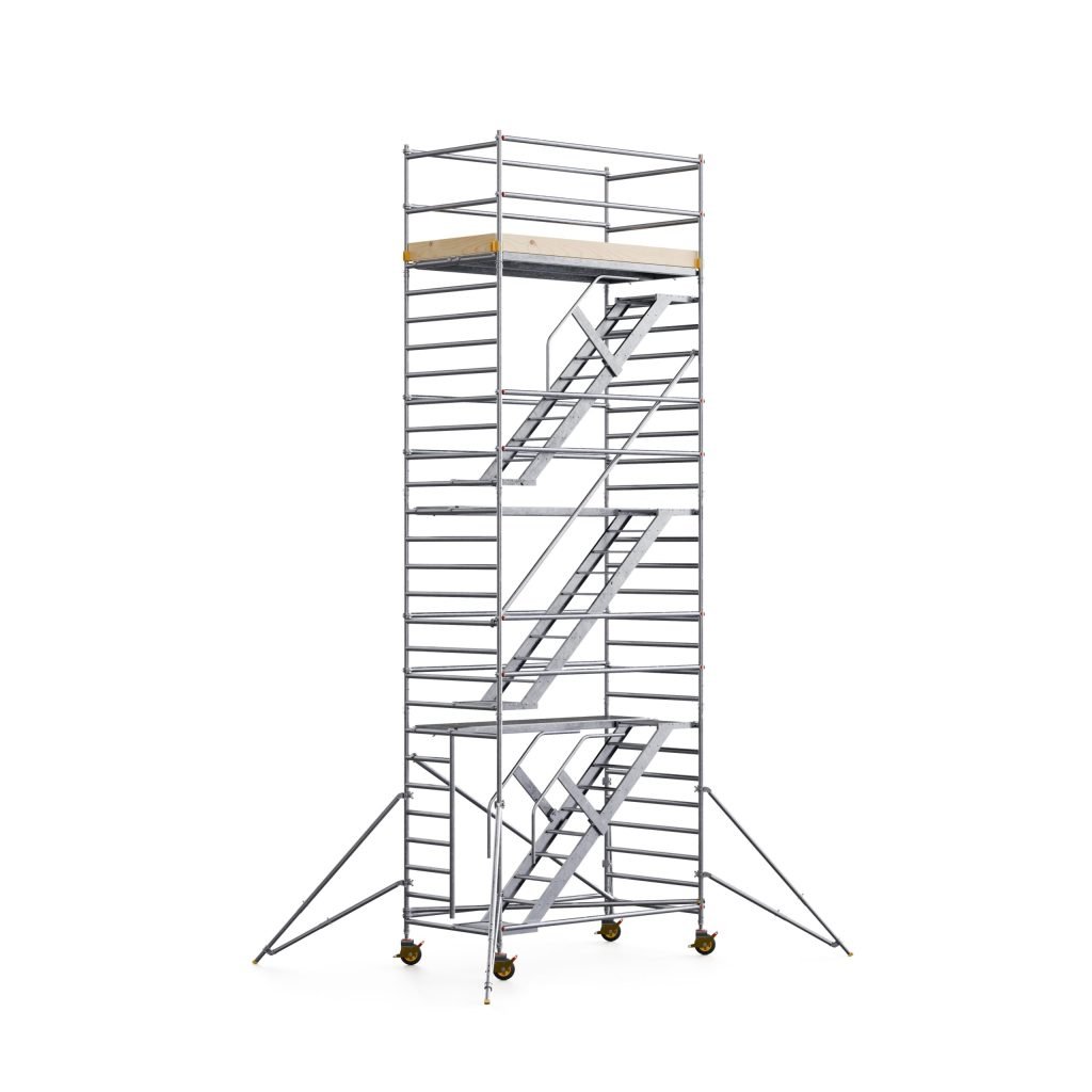 Mobile aluminum stair tower — Custers — photo 2