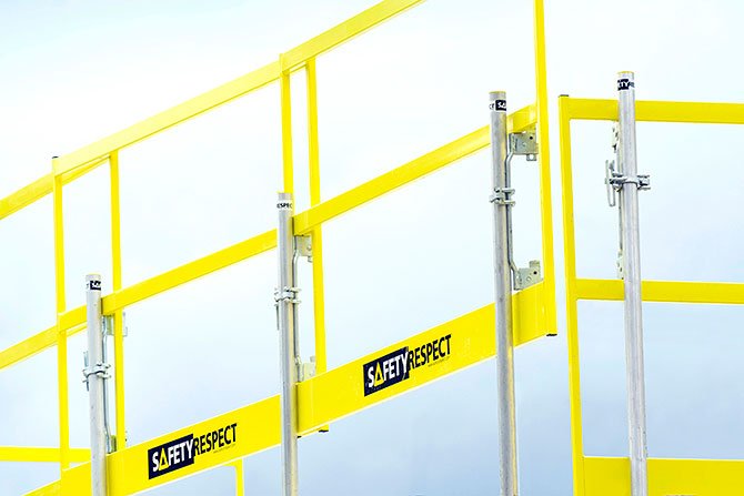 Anti-fall frame barriers (Frame Barrier Alu) — SafetyRespect — photo 3
