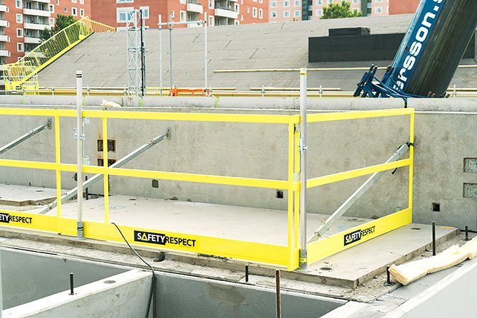 Anti-fall frame barriers (Frame Barrier Alu) — SafetyRespect — photo 4
