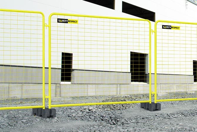 Temporary mobile fencing (Guard Rail System)